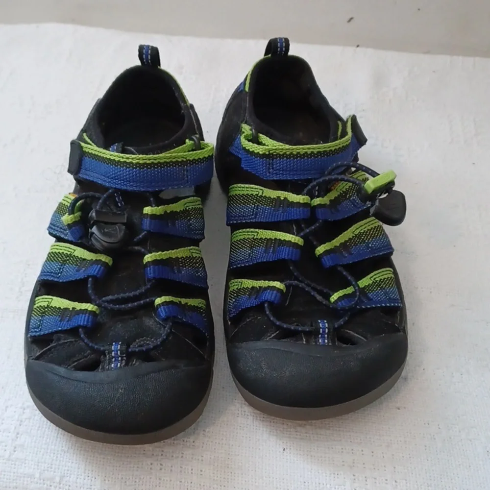 Keen Newport H2 Sandal Youth Size 1 Multicolor Bungee Lace Lock - Picture 1 of 5